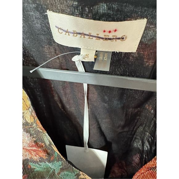 New Anthropologie Caballero Deep V-Neck Maxi Dress Size Small - Picture 8 of 9